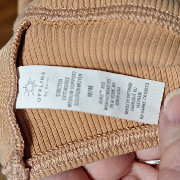 Aerie Offline Ribbed Lace Up Sports Bra - Picture 6 of 12